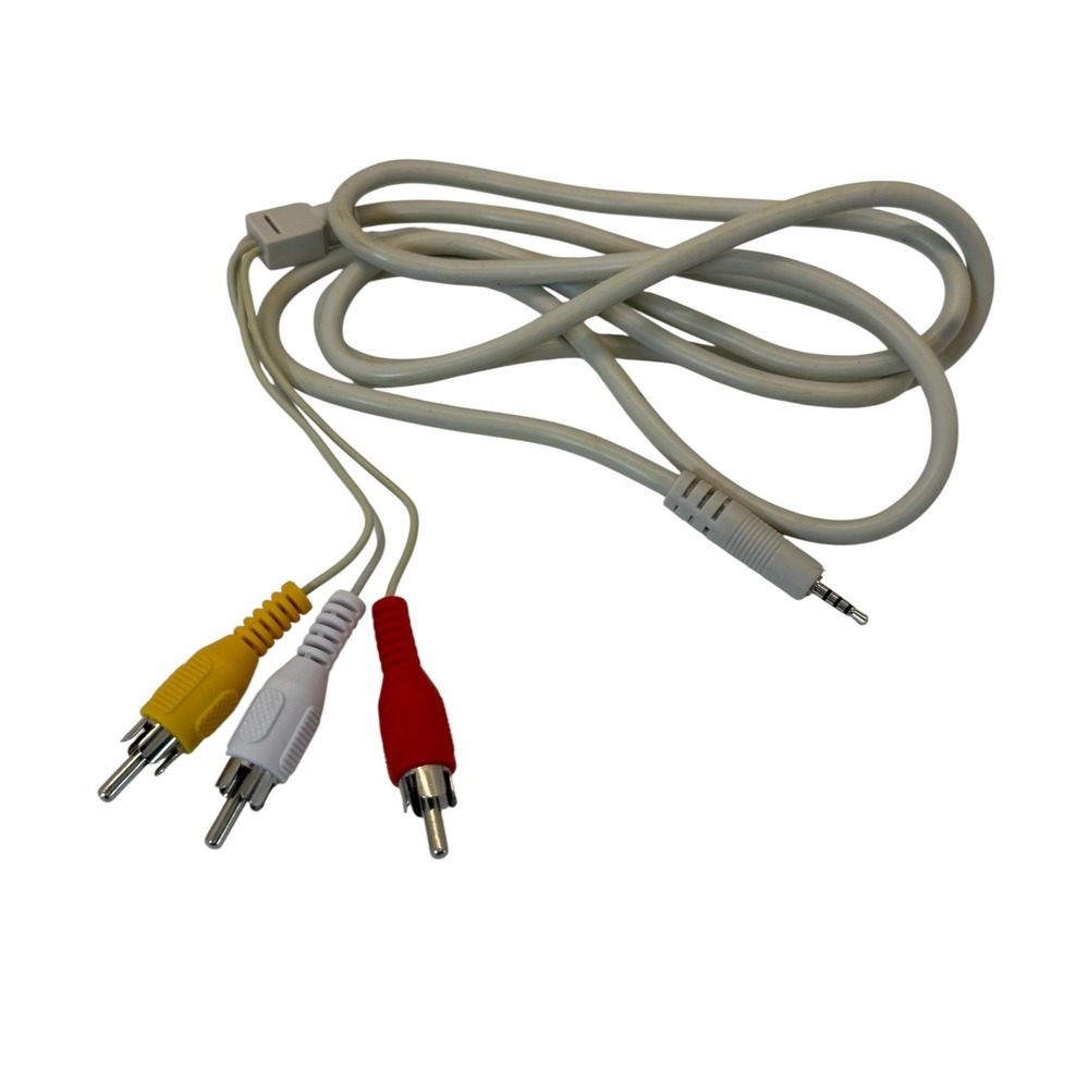 VTG 3.5mm to 3 RCA AV Composite Audio Video‎ Cable Adapter NOS Retro Gaming